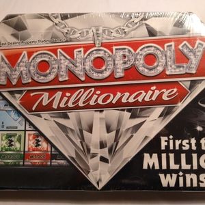 HASBRO MONOPOLY MILLIONAIRE BOARD GAME (NWT)-CELLOPHANE SEALED